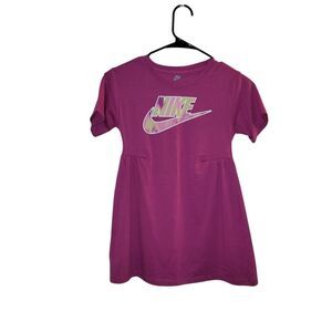 Nike Kids Magenta Short Sleeve Tee Dress